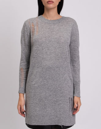RRP €275 ENZA COSTA Cashmere & Wool Longline Jumper Size XS HANDMADE Destroyed gallery photo number 4