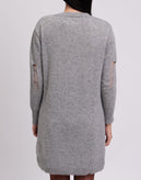 RRP €275 ENZA COSTA Cashmere & Wool Longline Jumper Size XS HANDMADE Destroyed gallery photo number 6