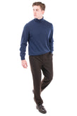 RRP €175 HACKETT Pleated Trousers Size 36R Wool Blend Stretch Melange Effect gallery photo number 2