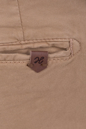 HACKETT Chino Trousers Size 34R Stretch Garment Dye Logo Patch Zip Fly gallery photo number 7