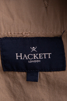 HACKETT Chino Trousers Size 34R Stretch Garment Dye Logo Patch Zip Fly gallery photo number 8