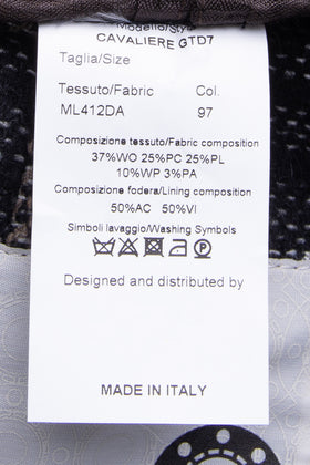 RRP €195 8 Blazer Jacket Size 50 / L Alpaca & Wool Blend Tartan Made in Italy gallery photo number 8