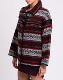 GEORGE J. LOVE Jacket Size L Wool Blend Ethnic Pattern Collared Made in Italy gallery photo number 5