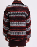 GEORGE J. LOVE Jacket Size -XS Wool Blend Ethnic Pattern Collared Made in Italy gallery photo number 6