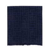 HACKETT Shawl/Wrap Scarf Silk & Wool Blend Geometric Pattern Made in Italy gallery photo number 1