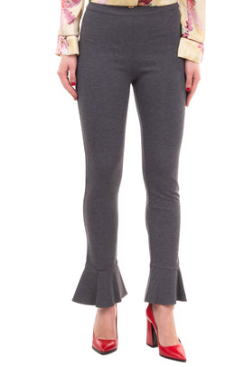 PINKO Sweat Trousers Size IT 44 Melange Flare Cuffs Made in Italy RRP €170