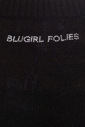 BLUGIRL FOLIES Jumper Dress Size 42 / S Heart Patch Embellished Made in Italy gallery photo number 6