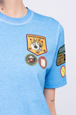 RRP €190 DSQUARED2 T-Shirt Top Size S Garment Dye Scout Patches Made in Italy gallery photo number 6