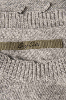 RRP €275 ENZA COSTA Cashmere & Wool Longline Jumper Size XS HANDMADE Destroyed gallery photo number 9
