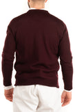 GIOFERRARI Jumper Size 52 / XL Wool Blend Thin Knit Long Sleeve V gallery photo number 3