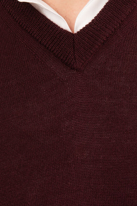GIOFERRARI Jumper Size 52 / XL Wool Blend Thin Knit Long Sleeve V gallery photo number 4