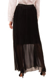 RRP €485 BY MALENE BIRGER Maxi Pleated Skirt Size 38 / M Black Elasticated Waist gallery photo number 4