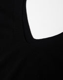 VICOLO Jumper One Size Cashmere Wool & Angora Blend Black V Neck Made in Italy gallery photo number 7