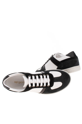 RRP€220 SERGIO ROSSI Leather Sneakers EU 40 UK 6 US 7 Two Tone Lace Up Low Top gallery photo number 2