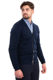 RRP €195 HACKETT Wool Tipped Cardigan Size S Thin Knit Button Front Y-Neck gallery photo number 5