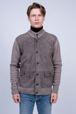 RRP €495 HACKETT Cashmere & Wool Knitted Bomber Jacket Size XL Leather Front gallery photo number 3