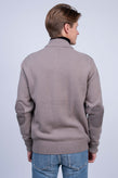 RRP €495 HACKETT Cashmere & Wool Knitted Bomber Jacket Size XL Leather Front gallery photo number 5