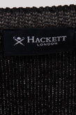 HACKETT Wool Jumper Size L Melange Effect Thin Knit Long Sleeve V-Neck gallery photo number 5