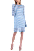 RRP €295 DIANE VON FURSTENBERG Jumper Dress Size P XS Merino Wool Blend Striped gallery photo number 2