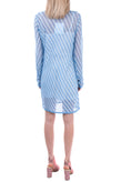 RRP €295 DIANE VON FURSTENBERG Jumper Dress Size P XS Merino Wool Blend Striped gallery photo number 5