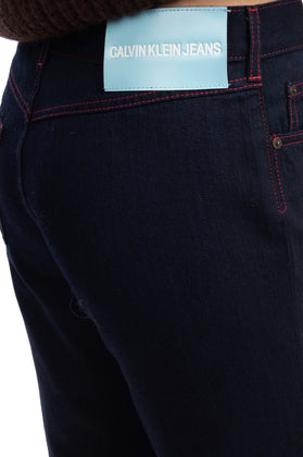 RRP€280 CALVIN KLEIN JEANS Jeans W26 Logo Patch Zip Fly Straight Leg Made in USA gallery photo number 3