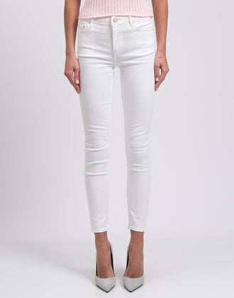 RRP €190 ACNE STUDIOS Jeans W26 L32 Stretch White Cropped Zip Fly Skinny Fit gallery photo number 5