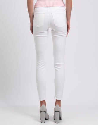 RRP €190 ACNE STUDIOS Jeans W26 L32 Stretch White Cropped Zip Fly Skinny Fit gallery photo number 7