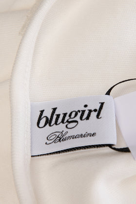 BLUGIRL BLUMARINE Nightdress Size 44 / M Stretch Lace Trim Rhinestoned Logo gallery photo number 7