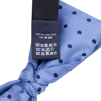 HACKETT Silk Freestyle Bow Tie One Size Polka Dot Adjustable Made in Italy gallery photo number 5