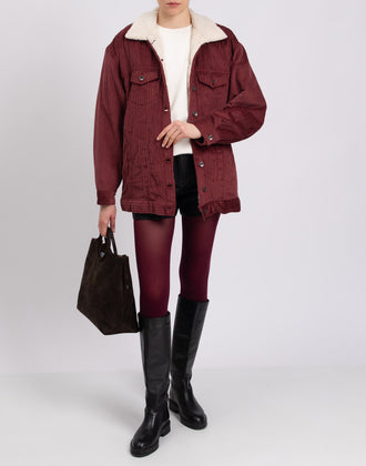 RRP€228 GEORGE J. LOVE Corduroy Jacket Size S Sherpa Inside Made in Italy gallery photo number 2