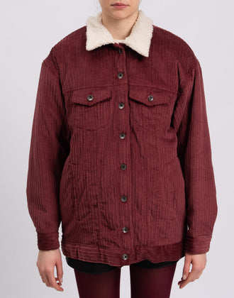 RRP€228 GEORGE J. LOVE Corduroy Jacket Size S Sherpa Inside Made in Italy gallery photo number 4