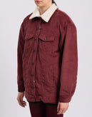 RRP€228 GEORGE J. LOVE Corduroy Jacket Size S Sherpa Inside Made in Italy gallery photo number 5