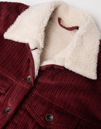 RRP€228 GEORGE J. LOVE Corduroy Jacket Size S Sherpa Inside Made in Italy gallery photo number 8