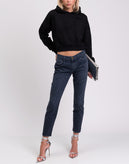 RRP€125 CURRENT/ELLIOTT Jeans W29 Stretch Distressed Leopard Pattern Cropped gallery photo number 1