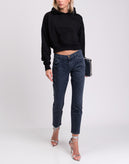 RRP€125 CURRENT/ELLIOTT Jeans W29 Stretch Distressed Leopard Pattern Cropped gallery photo number 3