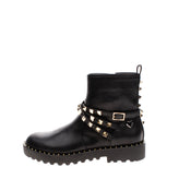 RRP€190 TWINSET Biker Boots Size 36 UK 4 US 5.5 Crumpled Effect Studded Lug Sole gallery photo number 4