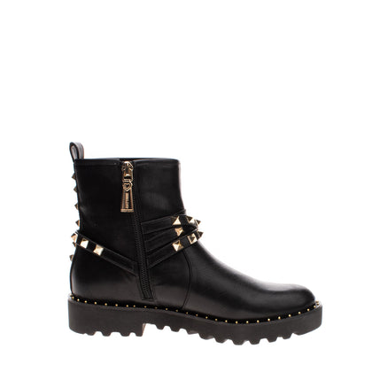 RRP€190 TWINSET Biker Boots Size 36 UK 4 US 5.5 Crumpled Effect Studded Lug Sole gallery photo number 5