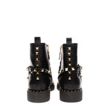 RRP€190 TWINSET Biker Boots Size 36 UK 4 US 5.5 Crumpled Effect Studded Lug Sole gallery photo number 6