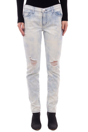 RRP€135 CURRENT/ELLIOTT Jeans Size 27 Stretch Ripped Bleached Skinny Made in USA gallery photo number 2