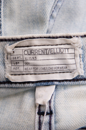 RRP€135 CURRENT/ELLIOTT Jeans Size 27 Stretch Ripped Bleached Skinny Made in USA gallery photo number 6