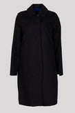 RRP €210 8 Coat Size 42 / M Navy Blue Underarm Grommets Button Front Collared gallery photo number 1