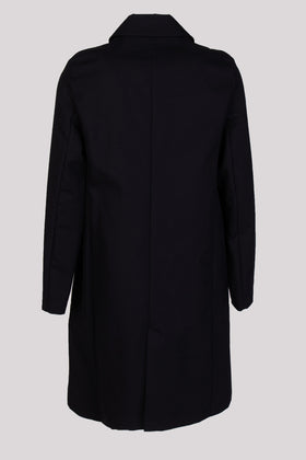 RRP €210 8 Coat Size 42 / M Navy Blue Underarm Grommets Button Front Collared gallery photo number 3