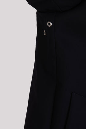 RRP €210 8 Coat Size 42 / M Navy Blue Underarm Grommets Button Front Collared gallery photo number 6
