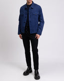 RRP€110 8 Gabardine Work Jacket Size S Garment Dye Button Collared Made in Italy gallery photo number 2