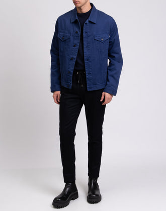 RRP€110 8 Gabardine Work Jacket Size L Garment Dye Button Collared Made in Italy gallery photo number 1