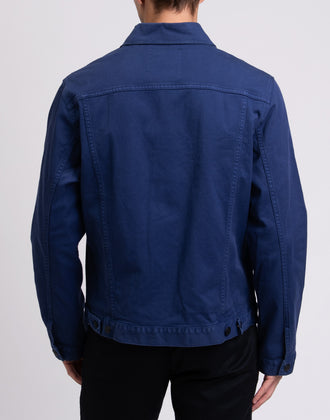 RRP€110 8 Gabardine Work Jacket Size S Garment Dye Button Collared Made in Italy gallery photo number 6