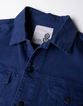 RRP€110 8 Gabardine Work Jacket Size L Garment Dye Button Collared Made in Italy gallery photo number 8