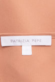 PATRIZIA PEPE Flounce Dress Size IT 40 Keyhole Back 3/4 Sleeve Scoop Neck gallery photo number 6
