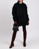 RRP€230 8 Corduroy & Denim Jacket XS Black Padded Full Zip Closure Made in Italy gallery photo number 3