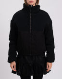 RRP€230 8 Corduroy & Denim Jacket XS Black Padded Full Zip Closure Made in Italy gallery photo number 4